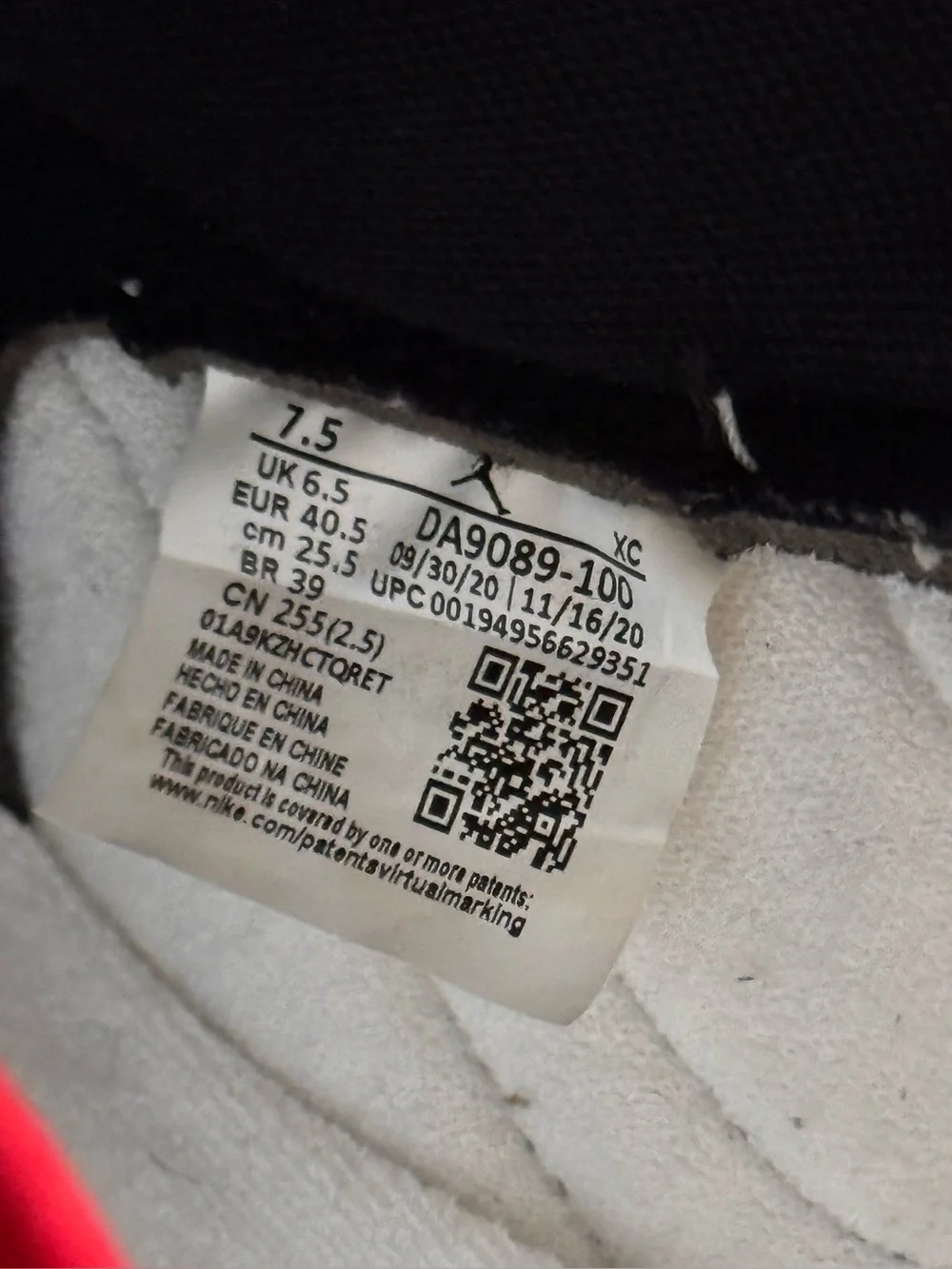 Air Jordan 1 KO Chicago (AJKO)  2021 Men’s Size 7.5 White Red Black DA9089-100